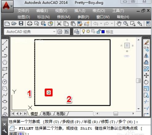 ��cad�л��Ƶ�Բ�ǵ�ʹ�÷�������ͼ