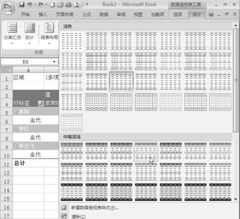 excel2007����͸�ӱ���ʽ��ô����