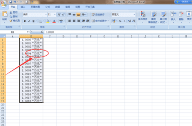 �����excel�����е���ֵ����ԪΪ��λ��ʾ