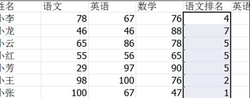Excel表格怎么使用函数进行排序
